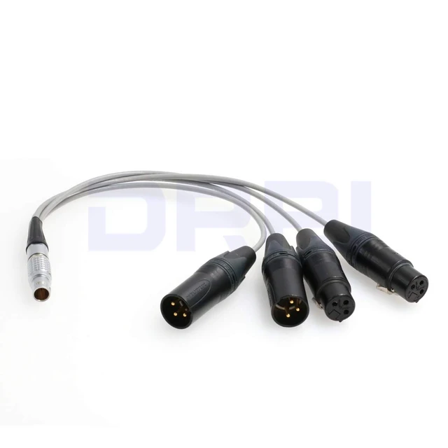 Alt view image 2 of 3 - 10Pin to XLR 3Pin Atomos Breakout Audio Cable for Shogun Monitor Recorder (10pin-3XLR)