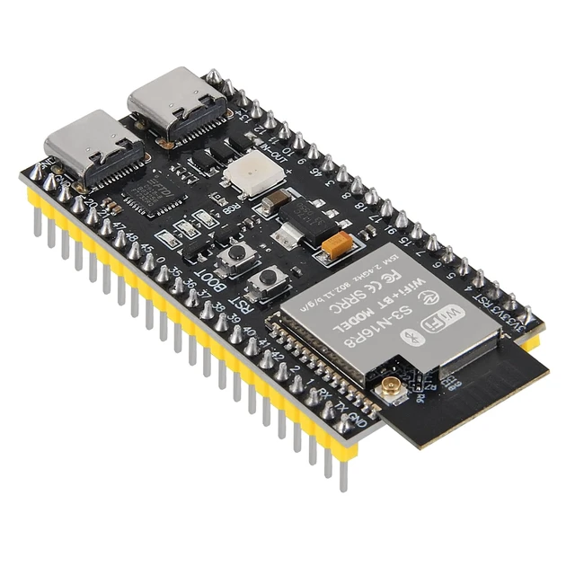 Alt view image 2 of 7 - 2Pack ESP32-S3 Type-C Development Board N16R8 MCU with Dual-Mode Wi-Fi Bluetooth with Antenna Base Compatible with Arduino IoT ESP32-S3-WROOM-1