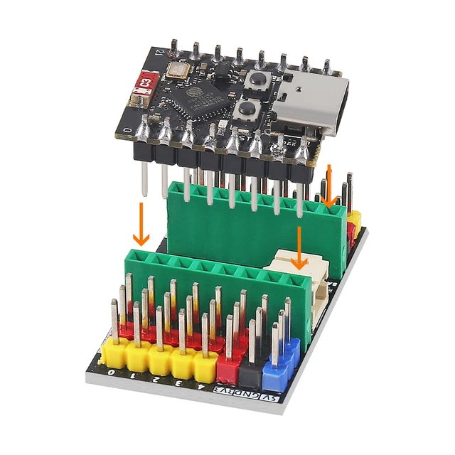 Alt view image 3 of 6 - 3 Sets ESP32-C3 MINI Development Board ESP32 Supermini Development Board RP2040 Development Board WiFi Bluetooth wtih C3 Expansion Board