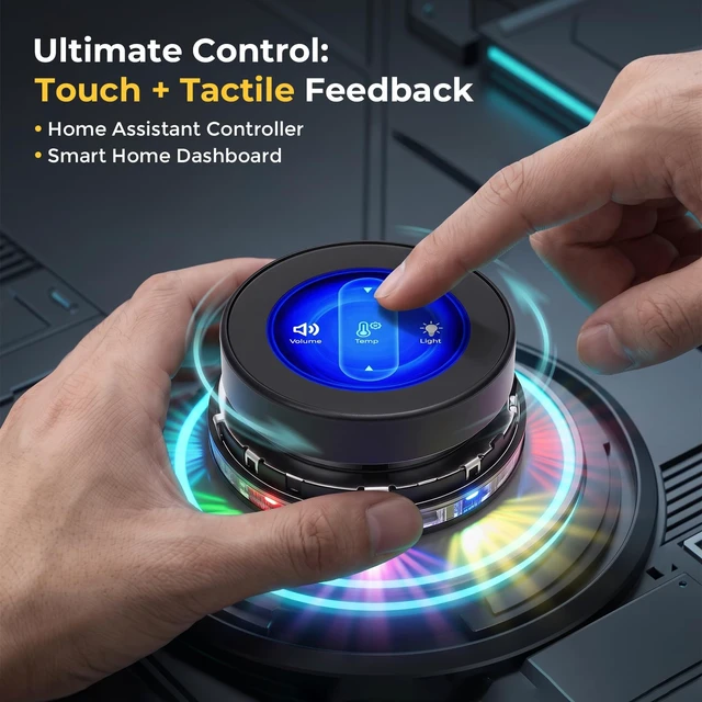 Alt view image 2 of 7 - ESP32 Rotary Display, 1.46" 360x360 IPS, 8MB PSRAM | ESP32-S3 HMI, Home Assistant Compatible, ESPHome Ready, Ar duino LVGL Support, 16MB Flash, IoT Development Board