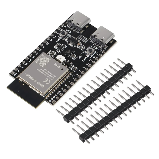 Alt view image 5 of 6 - 2Pcs ESP32-C6-1 ESP32-C6 ESP32-C6-1-N8 Development Board ESP32-C6-DevKitM-1 Dual Core Type-C Board MCU Module Integrates Complete Wi-Fi and BLE for Internet of Things