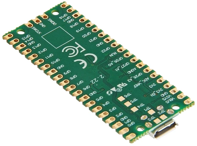 Alt view image 7 of 7 - 5Pcs RP2040 Dual-Core Cortex M0+ Processor for Raspberry Pi Pico Development Board 2MB Flash Supports C/C++/Python SPI/I2C/UART Interfaces
