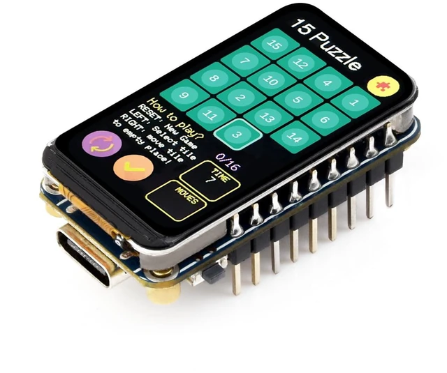 Main image of RP2350 1.47inch Display Development Board, 172×320, 262K Color, RP2350 Dual-core Microcontroller, 150MHz, with Colorful RGB LED, Type-C USB Port, with Header