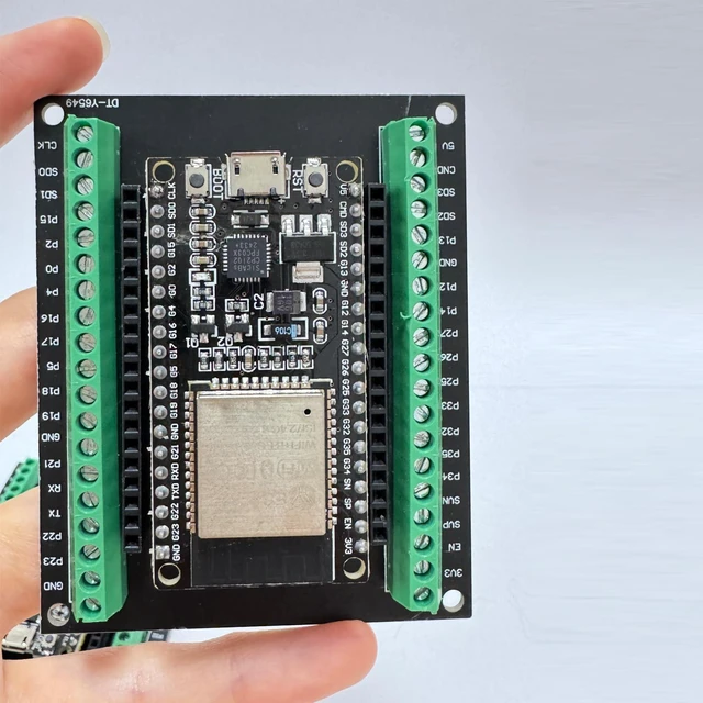 Alt view image 2 of 6 - 3PCS Esp32 Dev Board with 38Pin GPIO & Breakout Board Shield | Esp32 Development Board, 2.4GHz Dual-Mode WiFi + BT 4.2 Dual-Core Microcontroller, Support STA/AP/STA+AP