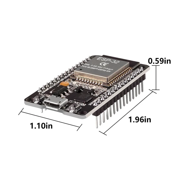 Alt view image 5 of 6 - 3PCS ESP32 ESP-32S WiFi Development Board NodeMCU ESP-32 Microcontroller 2.4GHz Dual-Core WiFi Bluetooth Processor Integrated Chip CP2102