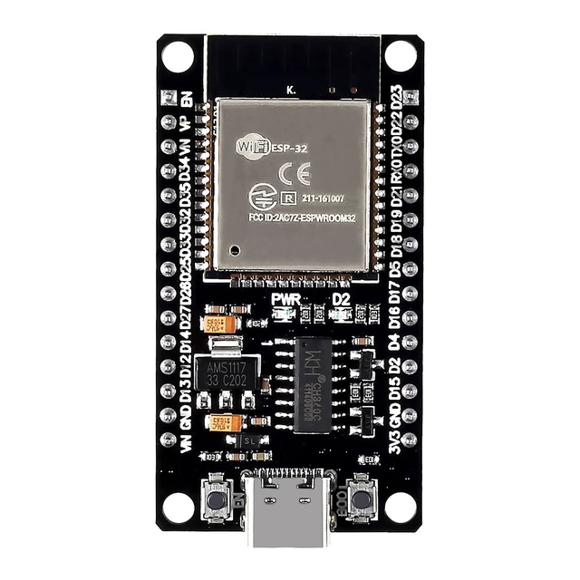 Alt view image 3 of 6 - 5PCS ESP32 Type C 30Pin Development Board ESP32S Type-C USB WiFi + Bluetooth ESP-32 CH340 2.4GHz Dual Core WiFi NodeMCU Processor Microcontroller