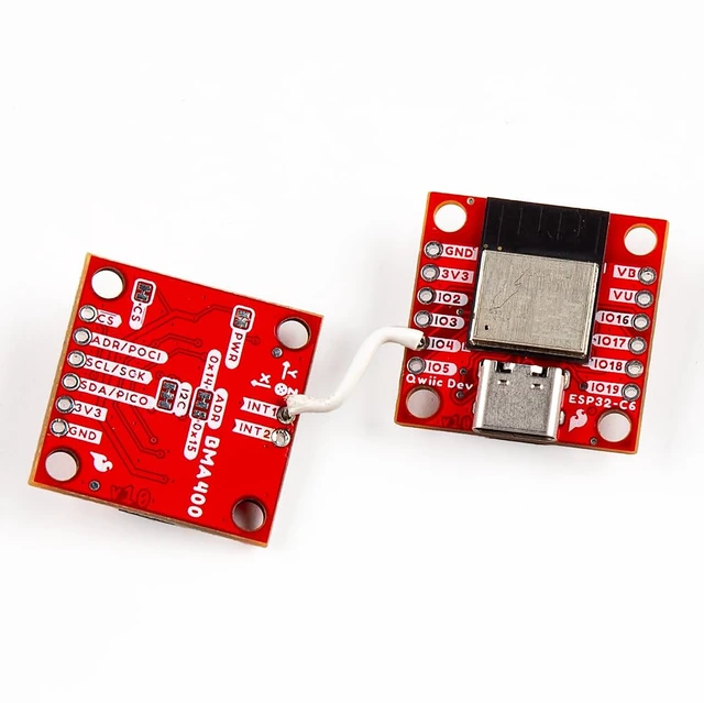 Alt view image 6 of 7 - Qwiic Pocket Development Board - ESP32-C6 Mini-1 Module, Including a USB-C Connector, Qwiic Connector, 2-pin JST Battery Connector, Board Dimensions: (Inches) 1" x 1"