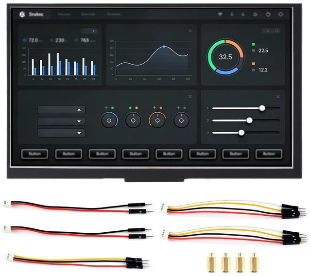 Main image of RP2350 7inch LCD Development Board, 800 × 480 Resolution, 65K Color, Supports Dual-core and Dual-Architecture,Without Touch Control