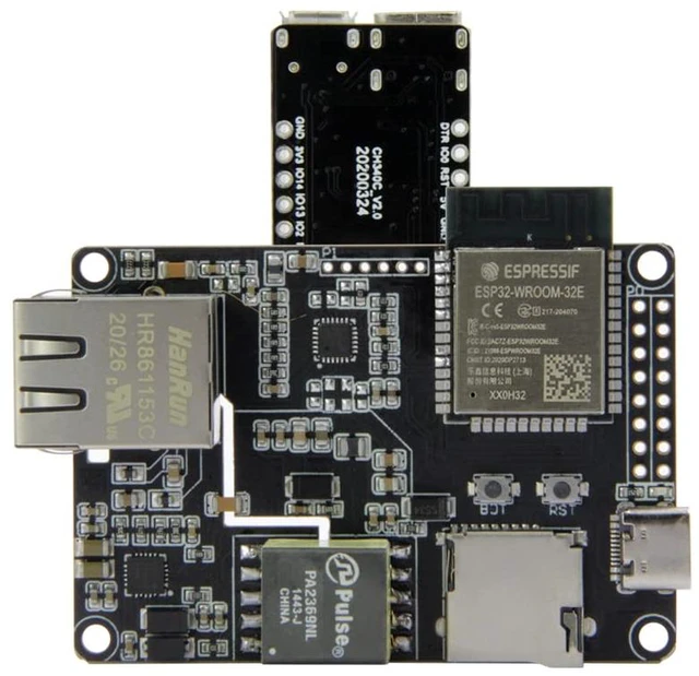 Alt view image 2 of 6 - T-Internet-POE V2 Ethernet Adapter Downloader Expansion Board | ESP32,TTGO ,Development Board