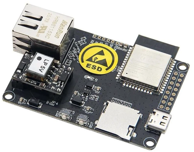 Alt view image 4 of 6 - T-Internet-POE V2 Ethernet Adapter Downloader Expansion Board | ESP32,TTGO ,Development Board