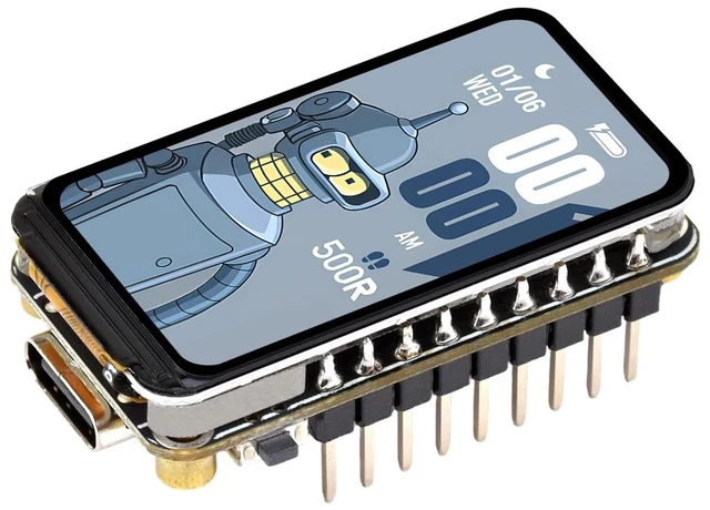 Main image of ESP32-C6 1.47inch Display Dev Board, 172×320, 262K Color, 160MHz Running Frequency Single-core, Supports WiFi 6 & Bluetooth, with Colorful RGB LED, ESP32 with Display, with Pinheader