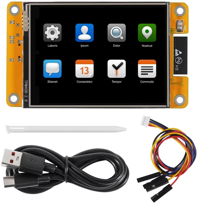 Main image of 2.8" inch ESP32 Display ESP32 Development Board ESP32-2432S028R WiFi Bluetooth Resistive Touch Screen 240X320 Smart Display TFT LCD Module ILI9341 Driver