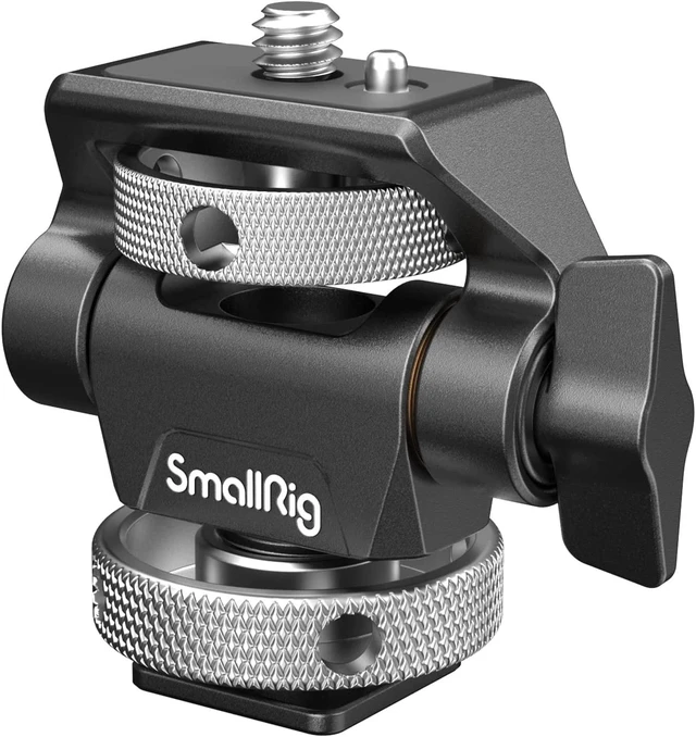 Main image of SmallRig Field Monitor Mount Holder with Cold Shoe Mount | for 5" and 7" Monitor, Swivel and Tilt Adjustable