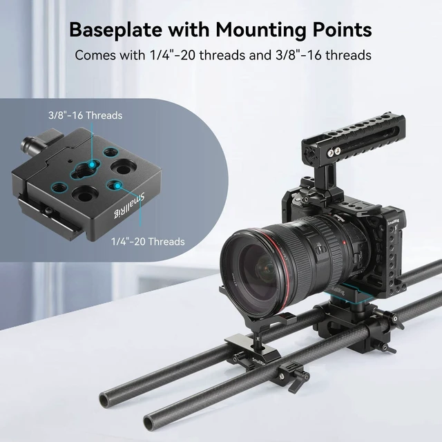 Alt view image 5 of 7 - DSLR/Mirrorless Quick Release Clamp and Plate for Arca Standard