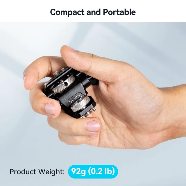 Alt view image 5 of 7 - Adjustable Camera Monitor Mount for ARRI-Style (Upgrade), 360° Swivel and 180° Tilt Monitor Holder Anti-Twist Support 5 and 7 Field Monitor