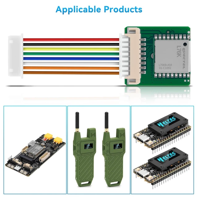 Alt view image 2 of 6 - 2PCS L76K GNSS GPS Customize Module for V4 Development Board | Mesh Node T114, High Position Accuracy Low Power High Sensitivity, Ideal for Ar duino Rasp Berry P i Smart Safety System Etc