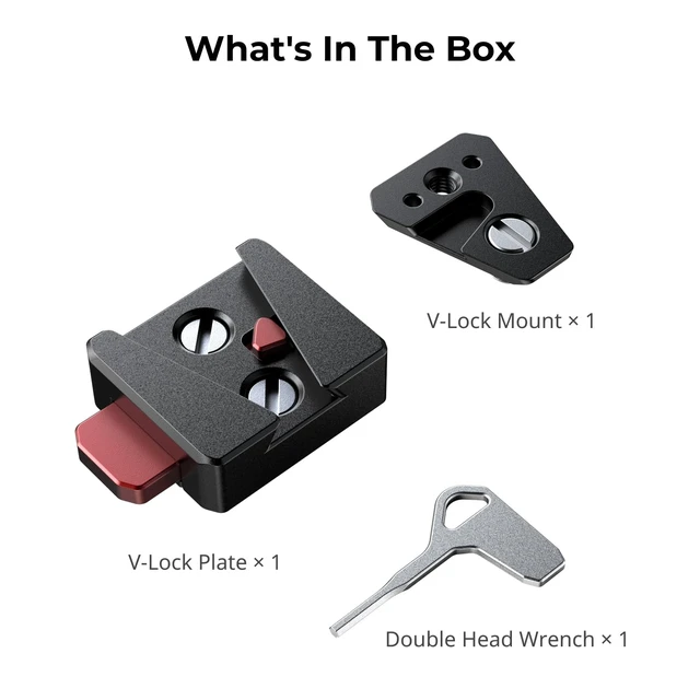 Alt view image 7 of 7 - V Mount Battery Plate, Quick Release Plate with 1/4"-20 Holes | Mini V-Lock Mount Plate Kit, Lightweight for Smallrig V-Mount Battery VB99 SE / VB50 / VB99 / X99, Monitors, Magic Arms