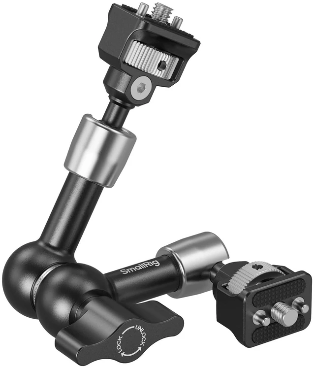 Main image of 7'' Magic Arm with 1/4"-20 Screws & Spring-Loaded Pins | Max Load Capacity 3.3lbs, 360° Dual Ball Head, Non-Slip Design for Cameras/Lights/Monitors/Mics/Phones 5308