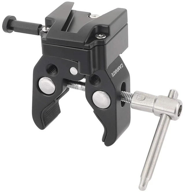 Alt view image 2 of 5 - Crab Clamp+V-Lock Mount Quick Release Adapter for DSLR Camera Battery