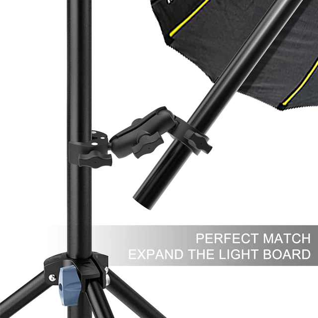 Alt view image 7 of 7 - Camera Motorcycle Mount for Insta360 X6/X5/X4/X3/X2,Double Super Clamp Mount Umbrella clamp Holder for Monitor Bracket Magic Socket Arm with 1/4 Thread for Moto Bike Bicycle Handlebar