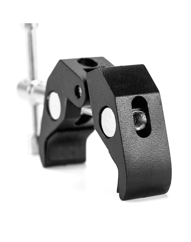 Alt view image 4 of 7 - Super Clamp for Photography, 4 Pack, 1/4'' and 3/8'' Thread Clip for Camera Monitor, Light Stand, Rods, LED Lights