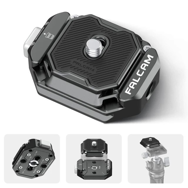 Main image of F38 Multi-Hole Camera Quick Release Plate Kit | 1/4" to 3/8" Mount Quick Release System QR Plate Camera Tripod Mount Adapter for Sony Canon Monopod DSLR Stabilizer Slider