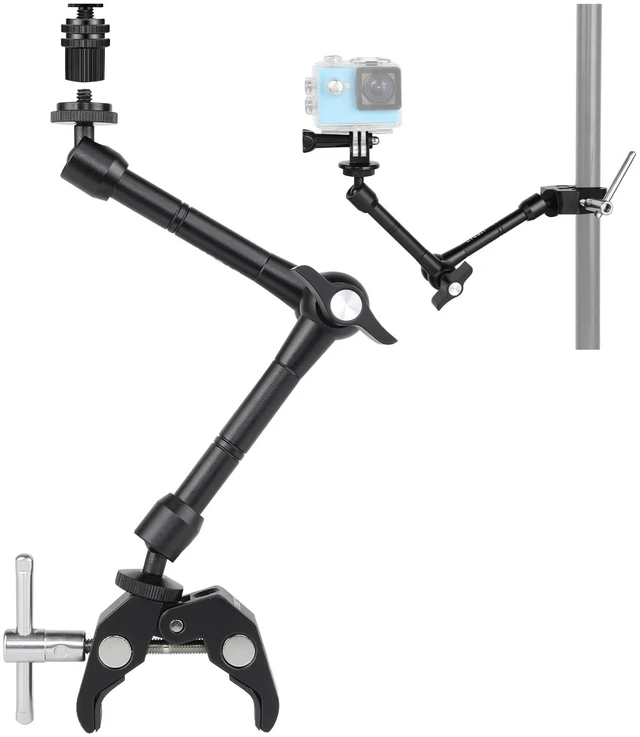 Main image of 11" Magic Arm Clamp with Super Clamp | ARRI 1/4" Thread, ARRI 3/8" Thread