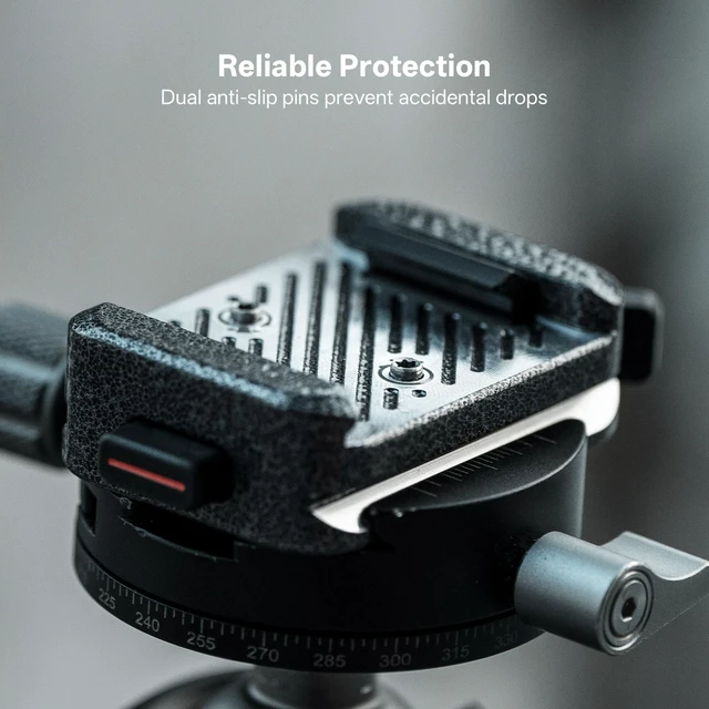 Alt view image 5 of 7 - Quick Release Plate & Clamp V2 Arca Swiss Camera Mount Adapter | with 1/4" to 3/8" Screw Thread for Sony/Nikon/Fuji/Canon/DJI Switch Between Tripod/Monopod/Slider/Stabilizer