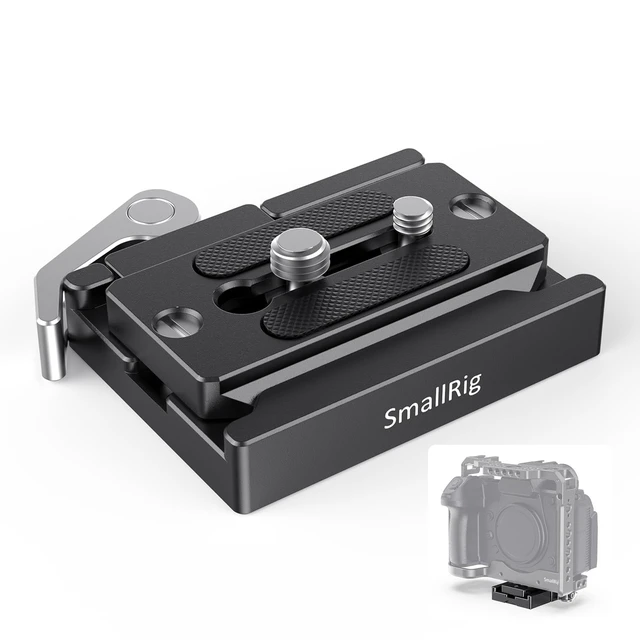 Main image of Universal Quick Release Mount Plate Kit for Arca, Clamp & Plate | Built in Clamp and Plate, with 1/4''-20 & 3/8''-16 Threaded Holes