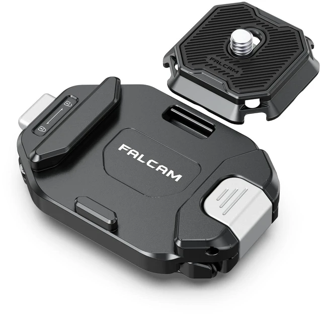Main image of F38 Backpack Camera Clip V2 with Plate | Arca-Swiss Quick Release, 30kg/66lb Heavy Load, Dyneema Safety Strap, Belt & Strap Mount for DSLR Action Mirrorless Black