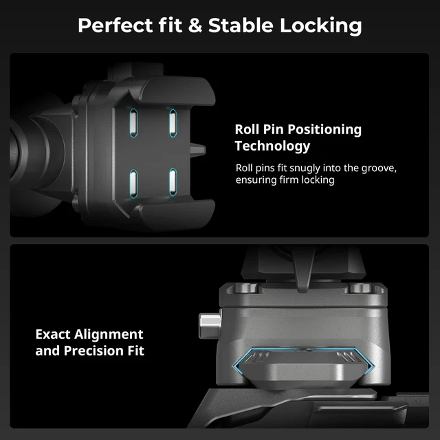 Alt view image 5 of 7 - HawkLock Quick Release Camera Monitor Mount with NATO Rail | Max payload 2.5 kg for camera field monitors. Swivel 360°, Tilt 160°