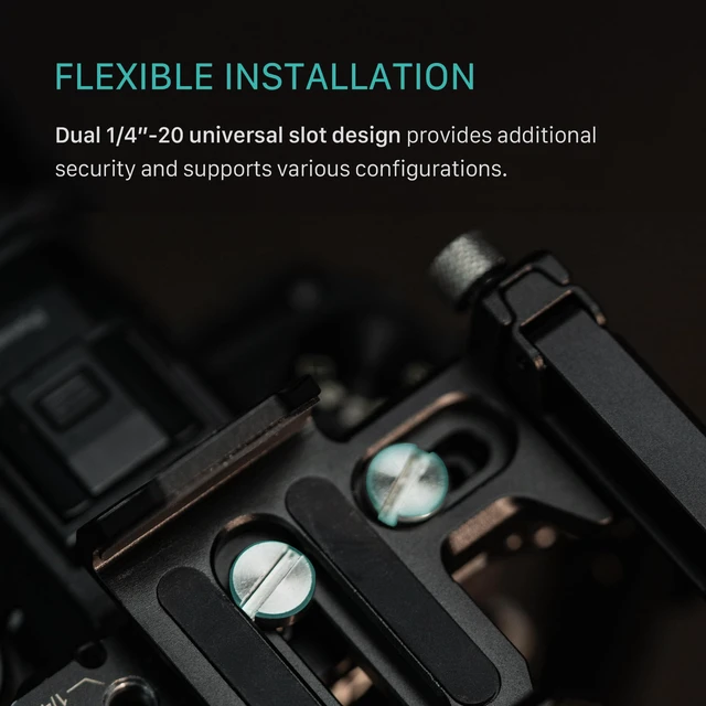 Alt view image 2 of 6 - Tilta Universal SSD Drive Holder V2 - Black | Compatible with Most Camera Cages via 1/4"-20 Threads | Extendable Cable Clamp | Rubber Protection | Lightweight, Durable, & Portable
