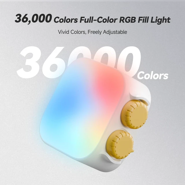 Alt view image 6 of 7 - Tofu Light, Magnetic RGB Video Camera Light, Photography Lighting | w Clip & Mini Tripod & Cold Shoe Mount, Mini Panel/Portable/CRI 96+/2500-9900K/21 Scenes, for Selfie Video Conference Vlog