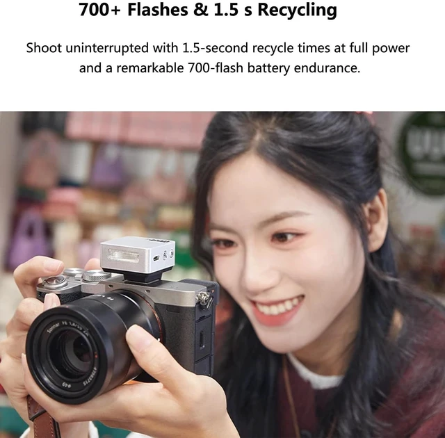 Alt view image 4 of 7 - iT20 S IT20S TTL Mini Camera Flash for Sony ZV-E10 a7IV a7CII a6700 | ZV1 A7III A7R V A7SIII ZV1 A7CR ZVE10 II a6600 a6300 etc, TTL/Manual Modes with Spreader and Color Filter