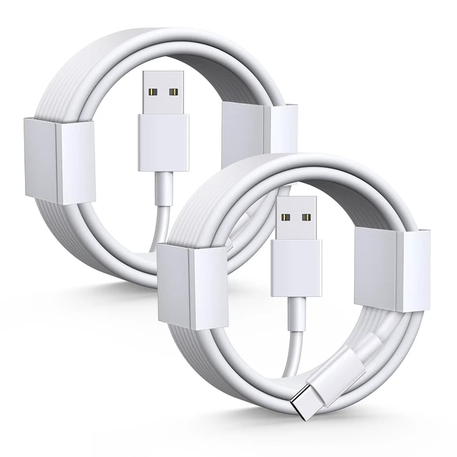 Main image of USB to USB C Cable 12Ft, 2-Pack Long USB A to USB C Cable Fast Charging, Premium TPE Type C Charger Cord for iPhone 16 15 Pro Max Plus, Samsung Galaxy S25 S24 S23 Ultra,S23+, LG, Pixel, Moto etc.