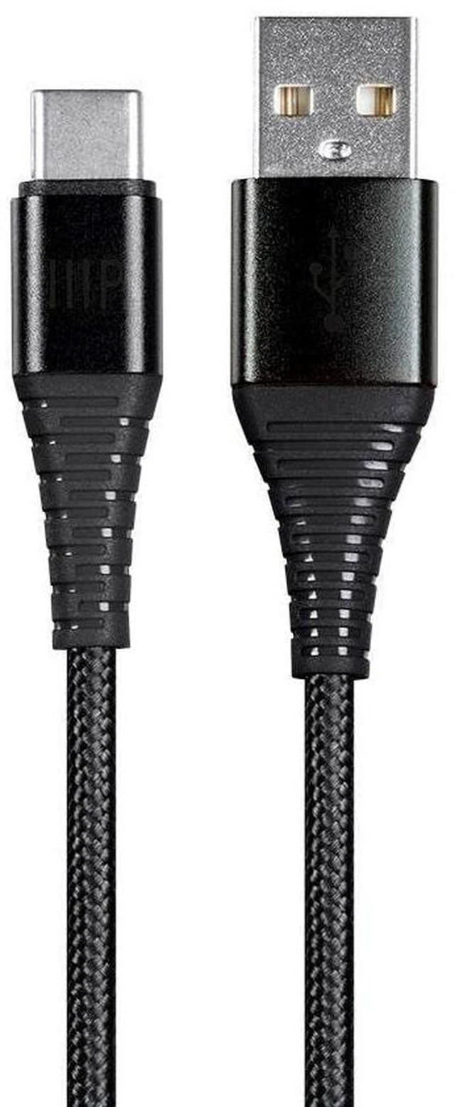 Main image of USB 2.0 Type-C to Type-A Charge and Sync Cable - 1.5 Feet/3 Feet/6 Feet - Black (3 Pack) Durable, Kevlar-Reinforced Nylon-Braid, for Samsung Galaxy S10 S9 S8 S20 - AtlasFlex Series