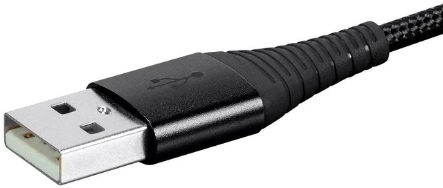 Alt view image 5 of 6 - USB 2.0 Type-C to Type-A Charge and Sync Cable - 1.5 Feet/3 Feet/6 Feet - Black (3 Pack) Durable, Kevlar-Reinforced Nylon-Braid, for Samsung Galaxy S10 S9 S8 S20 - AtlasFlex Series