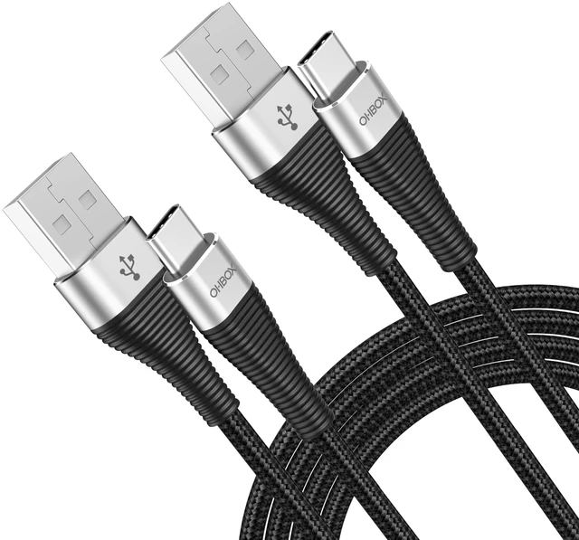 Main image of USB C Cable, USB C Charger Cord Type C Cable Fast Charging 6 FT, 2 Pack | Nylon Braided Apple USBC Cable for iPhone 18 Pro Max, Duo, 17 16 15, iPad, Samsung Galaxy Z Fold8, Z Flip8, Pixel 11, Moto G