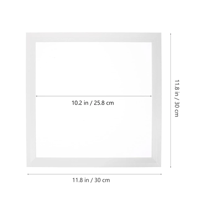 Alt view image 2 of 7 - ETHZZLE Ceiling Lampshade Recessed Light Trim White 30x30cm | Flush Mount Ceiling Light Fluorescent Covers Square Recessed Filter Office Translucent Shell Aluminum