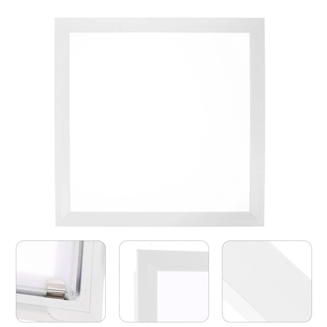 Alt view image 4 of 7 - ETHZZLE Ceiling Lampshade Recessed Light Trim White 30x30cm | Flush Mount Ceiling Light Fluorescent Covers Square Recessed Filter Office Translucent Shell Aluminum
