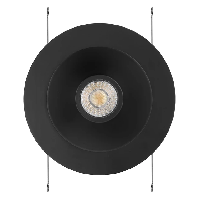 Alt view image 4 of 7 - Maxxima 5" & 6" Retrofit Recessed Anti-Glare LED Downlight 1200 Lumens 5CCT | Color Temperature Selectable 2700K/3000K/3500K/4000K/5000K, Dimmable, E-26 Quick Connect Adapter, 90 CRI, Black Trim