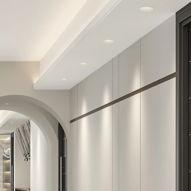 Alt view image 7 of 7 - Maxxima 4" Anti-Glare LED Gimbal Downlight, 1100 Lumens, 5 CCT, White Trim | Adjustable Color Selectable 2700K/3000K/3500K/4000K/5000K, 360° Rotation, Dimmable Recessed Fixture, 90 CRI, J-Box Included