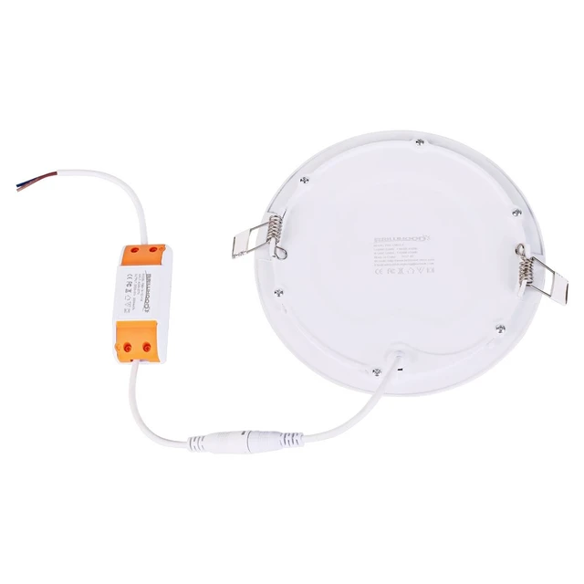 Alt view image 3 of 7 - BRILLIHOOD LED Recessed Downlight - 12W, 1000 Lumens, 6000K - 6 in, 10 Pack | Aluminum Housing, Acrylic Lens, 6-1/8 to 7-3/16 in Cutout, Spring Clip Mount, 180 Degree Beam Angle, Indoor Use