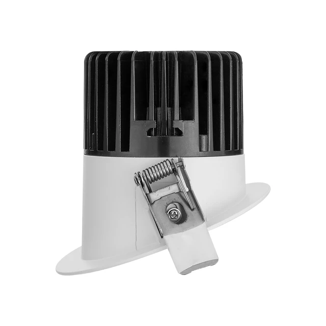 Alt view image 2 of 7 - Maxxima 4" Canless Sloped Anti-Glare LED Downlight, 1000 Lumens, 5 CCT | Color Selectable 2700K/3000K/3500K/4000K/5000K, Recessed Fixture For Sloped Ceilings, IC Rated, Dimmable, 90 CRI