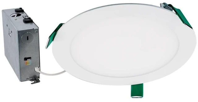 Main image of HALO HLB Canless LED Recessed Lighting 8 inch 5CCT 1600lm | wafer light, IC rated, AIR-TITE, wet rated for soffit /shower light, 2700K-5000K, New Construction / Remodel