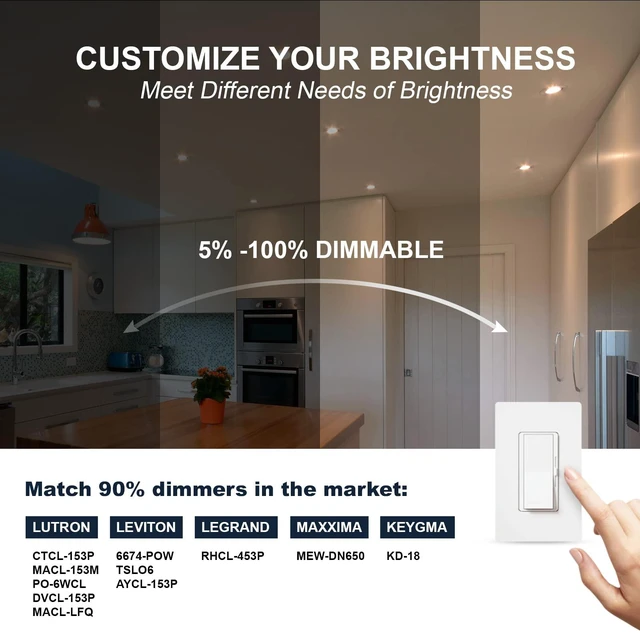 Alt view image 3 of 7 - Sublimation 4 Packs 3 Inch Gimbal Led Recessed Light with Junction Box 10w,Waterproof recessed Lights for Shower,3 Colors Adjustable,Suitable for Bathroom,Parlor,Bedroom,Kitchen,Balcony
