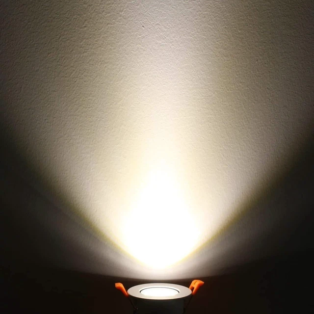 Alt view image 7 of 7 - LightingWill 2inch LED Dimmable Downlight, 3W COB Recessed Ceiling Light, Natural White 4000K-4500K, CRI80, 25W Halogen Bulbs Equivalent, Silver (4Pack)