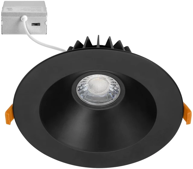 Main image of Maxxima 6" Anti-Glare LED Downlight Canless, 1200 Lumens, 5 CCT, Black | Color Temperature Selectable 2700K/3000K/3500K/4000K/5000K, Dimmable Recessed Fixture, IC Rated, 90 CRI, J-Box Included