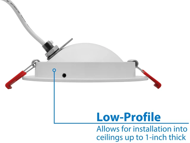 Alt view image 7 of 7 - DGF 4-inch White Selectable Canless Floating Gimbal LED Recessed Downlight (DGF43120SRDWH)