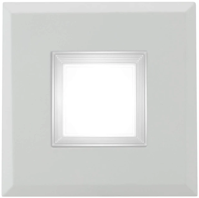 Alt view image 7 of 7 - NICOR Lighting 3 inch White Square LED Recessed Downlight in 2700K (DQR3-10-120-2K-WH-BF)